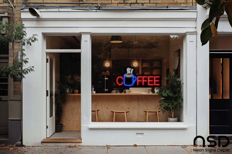 Coffee Neon Sign Hot Coffee Mug neon sign