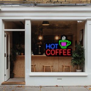 Coffee Neon Sign Hot Coffee