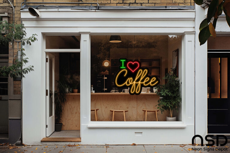 Coffee Neon Sign I Love Coffee neon sign