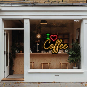 Coffee Neon Sign I Love Coffee