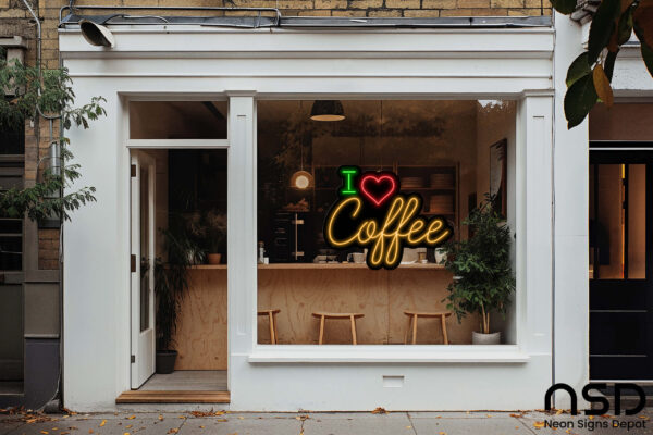 Coffee Neon Sign I Love Coffee Coffee Neon Sign I Love Coffee