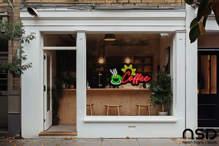 Coffee Neon Sign Sun Light Coffee neon sign