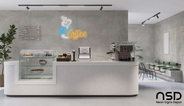 Coffee Neon Sign Sweet Coffee_Transparent_Mockup_Template01 Coffee Neon Sign Sweet Coffee_Transparent_Mockup_Template01