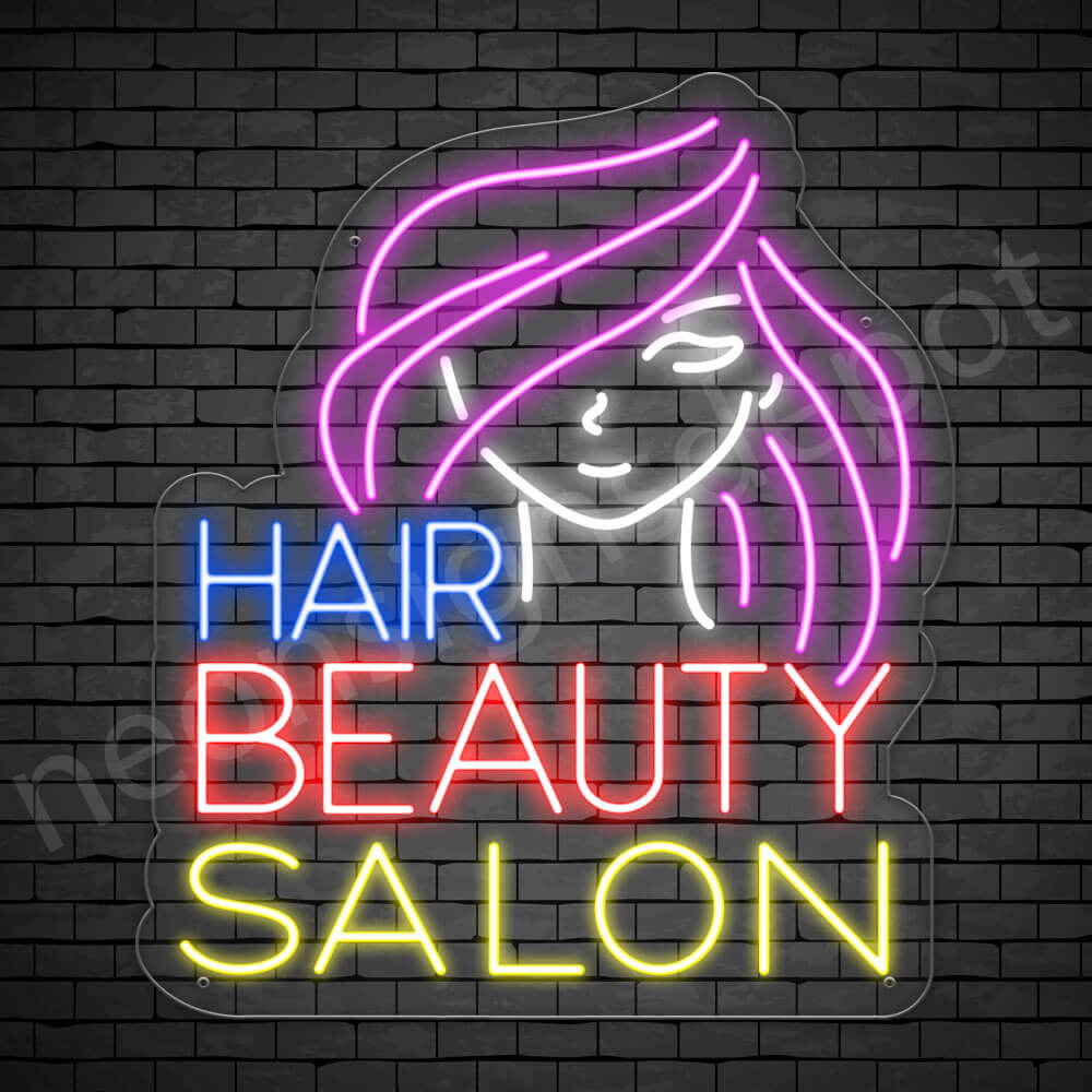 Hair Salon Neon Sign Beauty Hair Salon 26x30 WS C 