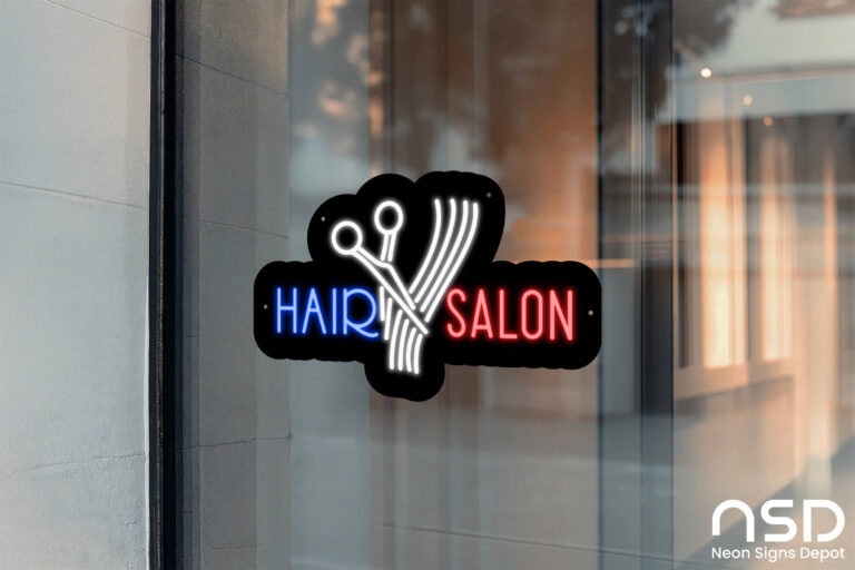 Cut Hair Salon LED neon sign