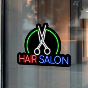 Hair Salon Neon Sign Hair Salon Cutter