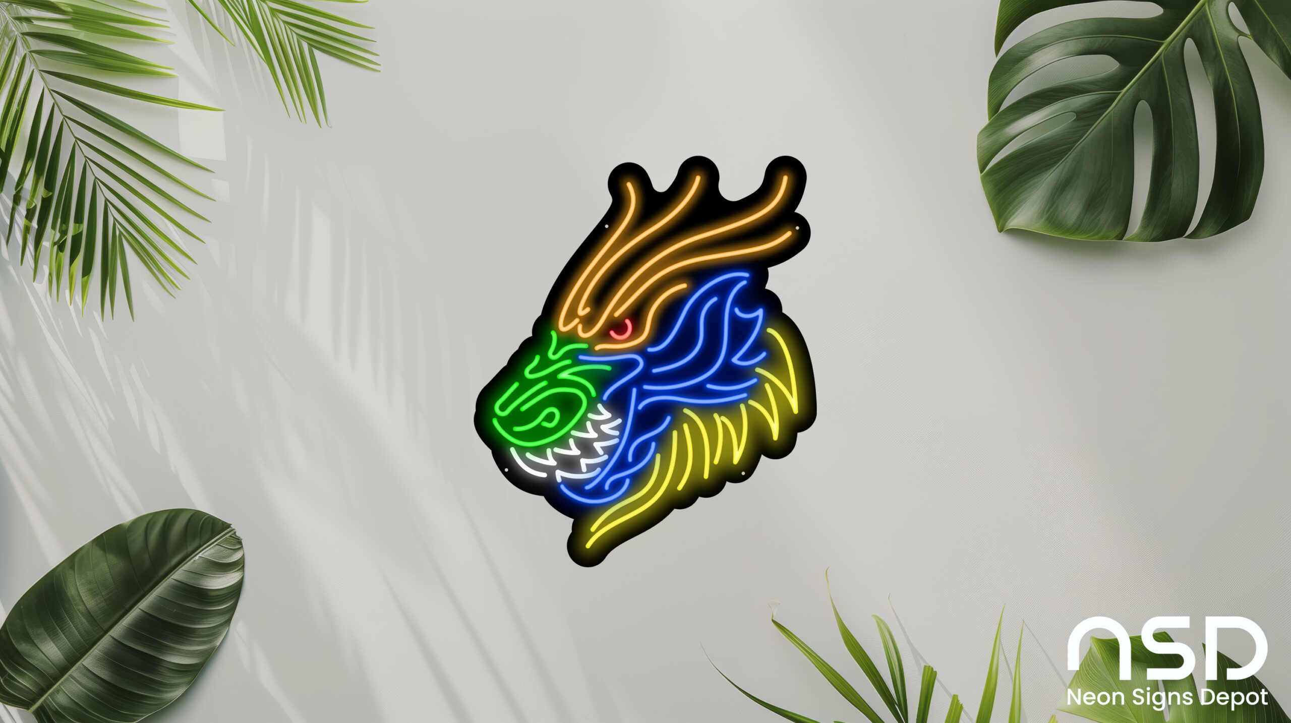 Tiger Style Dragon Neon Sign neon sign