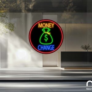 Money Change Neon Sign