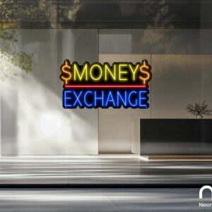 Money Exchange Neon Sign