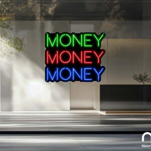 Money Money Money Neon Sign