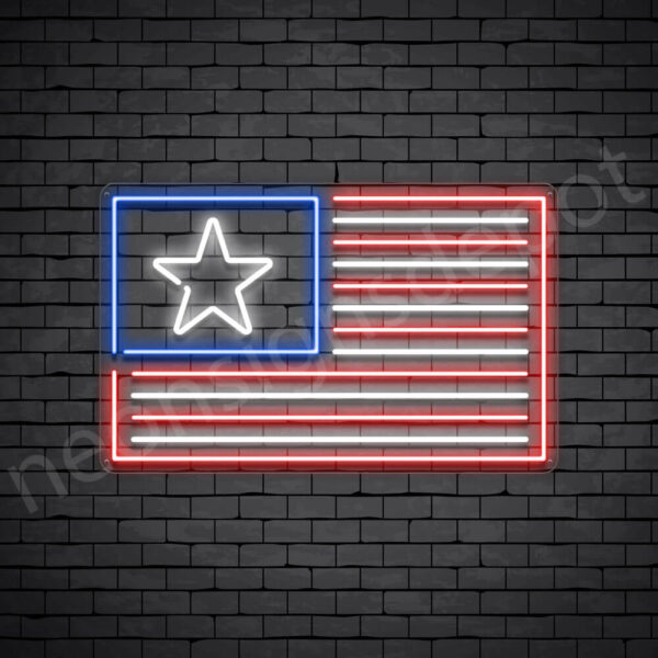 American-Flag-Neon-Sign-19x30-WS-C American Flag Neon Sign - transparent