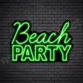 Beach-Party-Neon-Sign-16x24-WS-B-GREEN