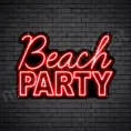 Beach-Party-Neon-Sign-16x24-WS-B-RED
