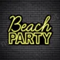 Beach-Party-Neon-Sign-16x24-WS-B-YELLOW