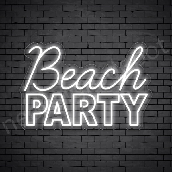 Beach-Party-Neon-Sign-16x24-WS-C-WHITE Beach-Party-Neon-Sign-16x24-WS-C-WHITE