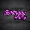Pink Birthday Party Neon Sign