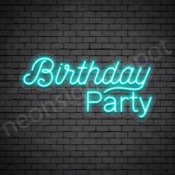Birthday-Party-Neon-Sign-12x24-WS-C-BRIGHTBLUE Bright Blue Birthday Party Neon Sign