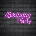 Pink Birthday Party Neon Sign