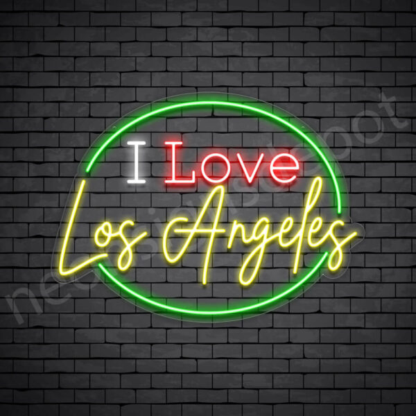 I-Love-Los-Angeles-Neon-Sign-22x30-WS-C I Love Los Angeles Neon Sign - Transparent
