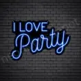 I-Love-Party-Neon-Sign-16x24-WS-B-DARK-BLUE