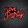 I-Love-Party-Neon-Sign-16x24-WS-B-RED