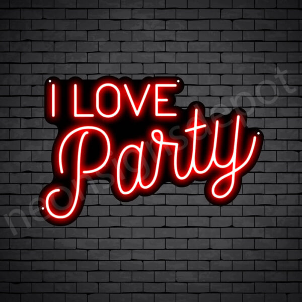 I-Love-Party-Neon-Sign-16x24-WS-B-RED I-Love-Party-Neon-Sign-16x24-WS-B-RED