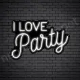 I-Love-Party-Neon-Sign-16x24-WS-B-WHITE