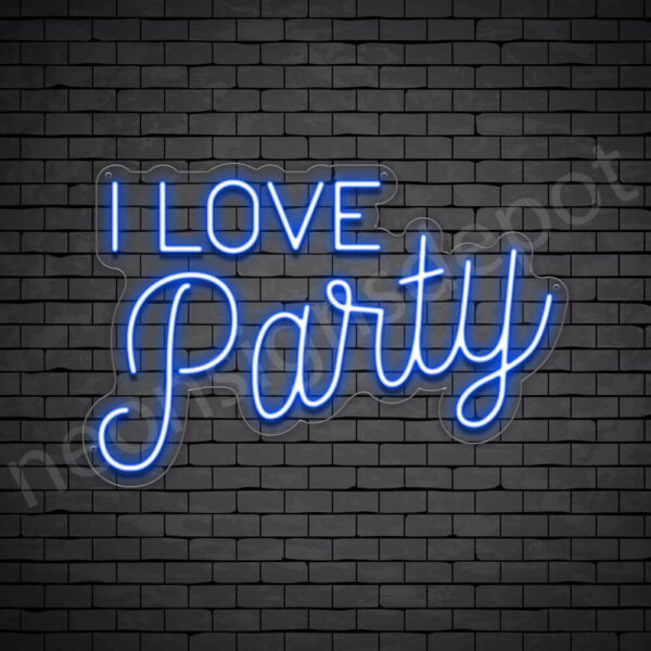 I-Love-Party-Neon-Sign-16x24-WS-C-DARK-BLUE I-Love-Party-Neon-Sign-16x24-WS-C-DARK-BLUE