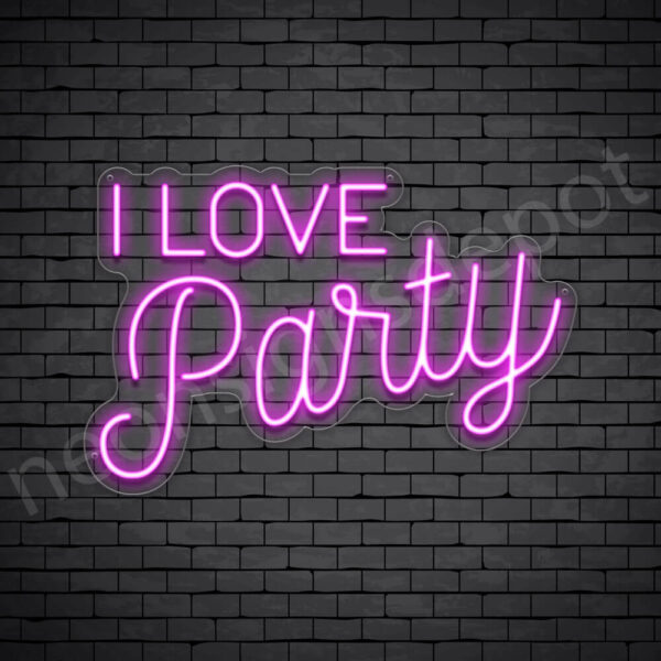 I-Love-Party-Neon-Sign-16x24-WS-C-PINK I-Love-Party-Neon-Sign-16x24-WS-C-PINK