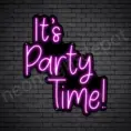 It's-Party-Time-Neon-Sign-24x20-WS-B-PINK