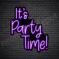 It's-Party-Time-Neon-Sign-24x20-WS-B-PURPLE
