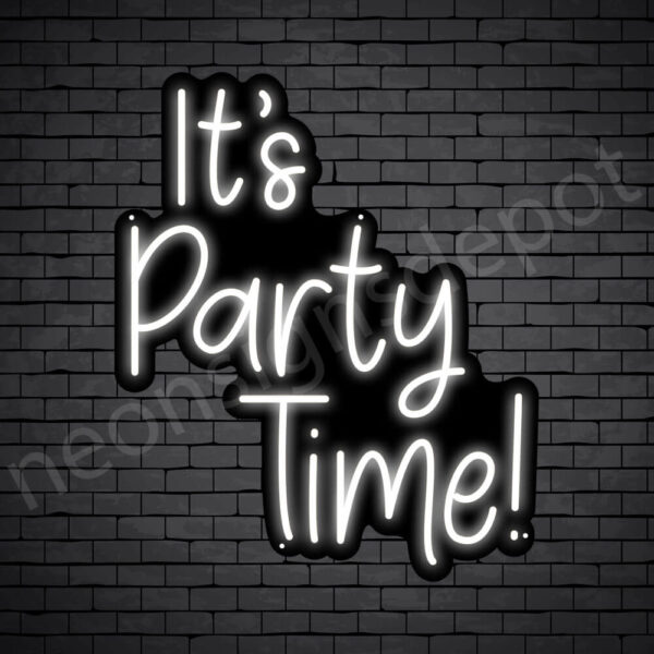 It's-Party-Time-Neon-Sign-24x20-WS-B-WHITE It's-Party-Time-Neon-Sign-24x20-WS-B-WHITE