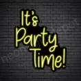 It's-Party-Time-Neon-Sign-24x20-WS-B-YELLOW