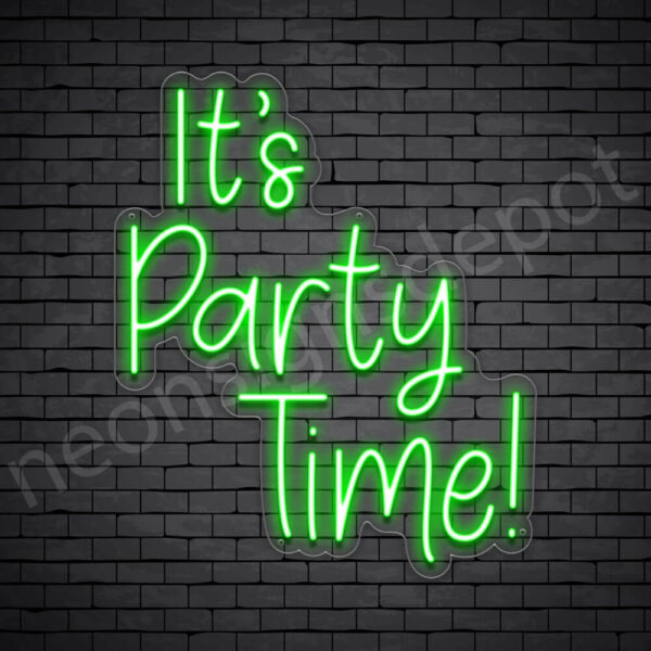 It's-Party-Time-Neon-Sign-24x20-WS-C-GREEN It's-Party-Time-Neon-Sign-24x20-WS-C-GREEN