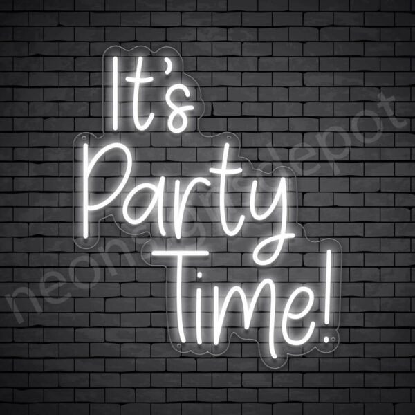 It's-Party-Time-Neon-Sign-24x20-WS-C-WHITE It's-Party-Time-Neon-Sign-24x20-WS-C-WHITE