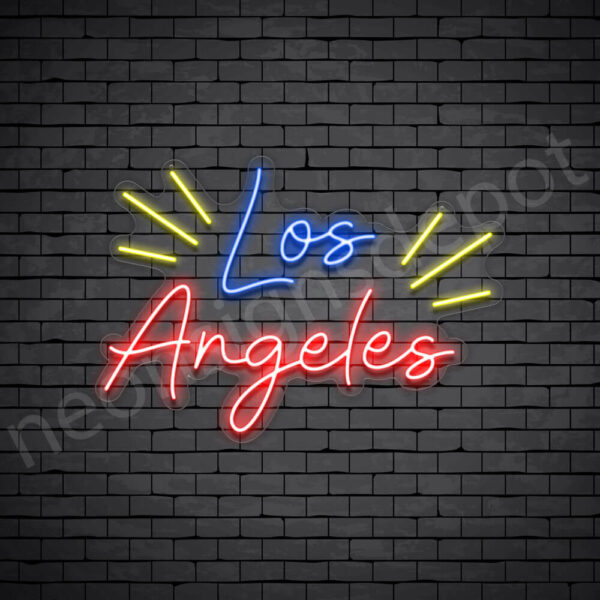 Los-Angeles-Rays-Neon-Sign-21x30-WS-C Los Angeles Rays Neon Sign - Transparent