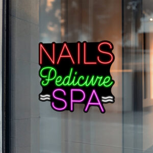 Nails Pedicure Spa Neon Sign