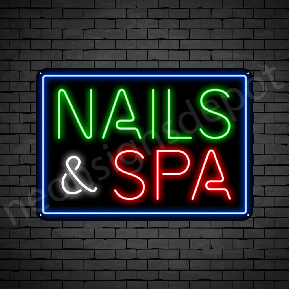 Nails  Spa Neon Sign Neon Signs Depot