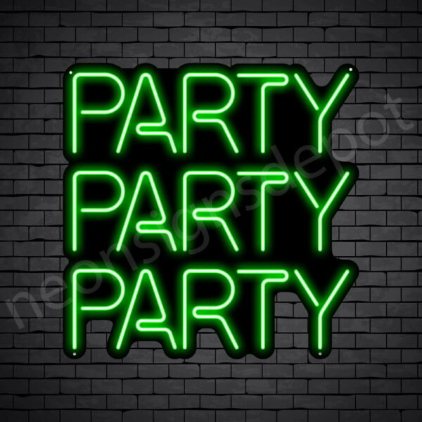 Party-Party-Party-Neon-Sign-24x24-WS-B-GREEN Party-Party-Party-Neon-Sign-24x24-WS-B-GREEN
