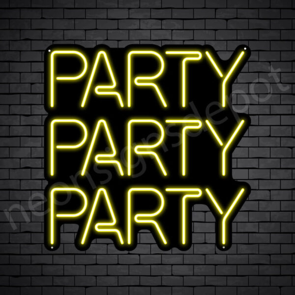 Party-Party-Party-Neon-Sign-24x24-WS-B-YELLOW Party-Party-Party-Neon-Sign-24x24-WS-B-YELLOW