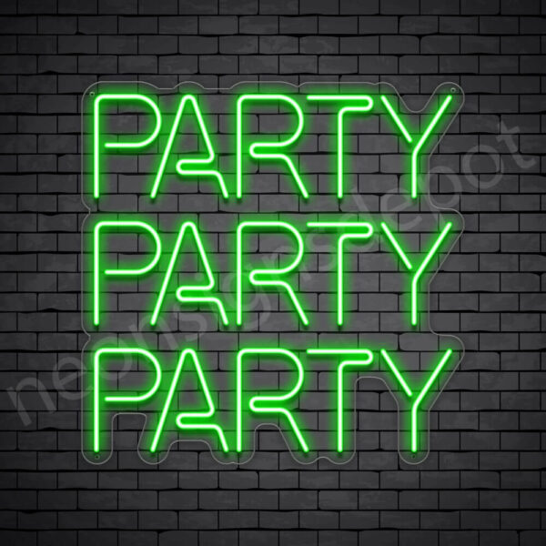 Party-Party-Party-Neon-Sign-24x24-WS-C-GREEN Party-Party-Party-Neon-Sign-24x24-WS-C-GREEN