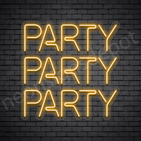 Party-Party-Party-Neon-Sign-24x24-WS-C-ORANGE Party-Party-Party-Neon-Sign-24x24-WS-C-ORANGE