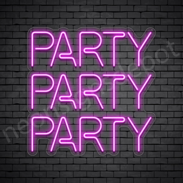Party-Party-Party-Neon-Sign-24x24-WS-C-PINK Party-Party-Party-Neon-Sign-24x24-WS-C-PINK
