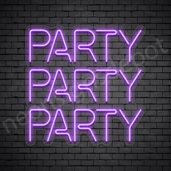 Party-Party-Party-Neon-Sign-24x24-WS-C-PURPLE Party-Party-Party-Neon-Sign-24x24-WS-C-PURPLE
