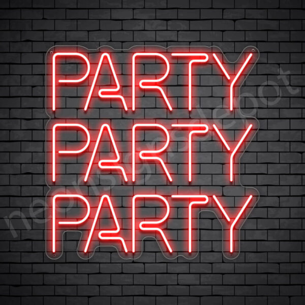 Party-Party-Party-Neon-Sign-24x24-WS-C-RED Party-Party-Party-Neon-Sign-24x24-WS-C-RED