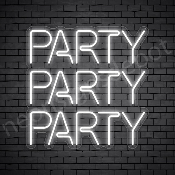 Party-Party-Party-Neon-Sign-24x24-WS-C-WHITE Party-Party-Party-Neon-Sign-24x24-WS-C-WHITE