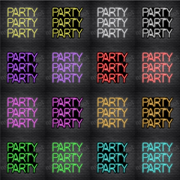 Party Party Party Neon Sign Party Party Party Neon Sign