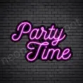 Party-Time-Neon-Sign-16x24-WS-B-PINK