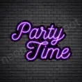 Party-Time-Neon-Sign-16x24-WS-B-PURPLE