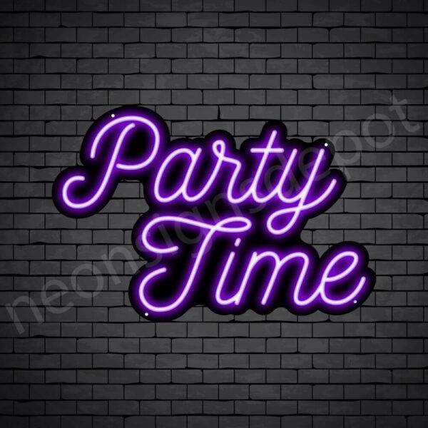 Party-Time-Neon-Sign-16x24-WS-B-PURPLE Party-Time-Neon-Sign-16x24-WS-B-PURPLE